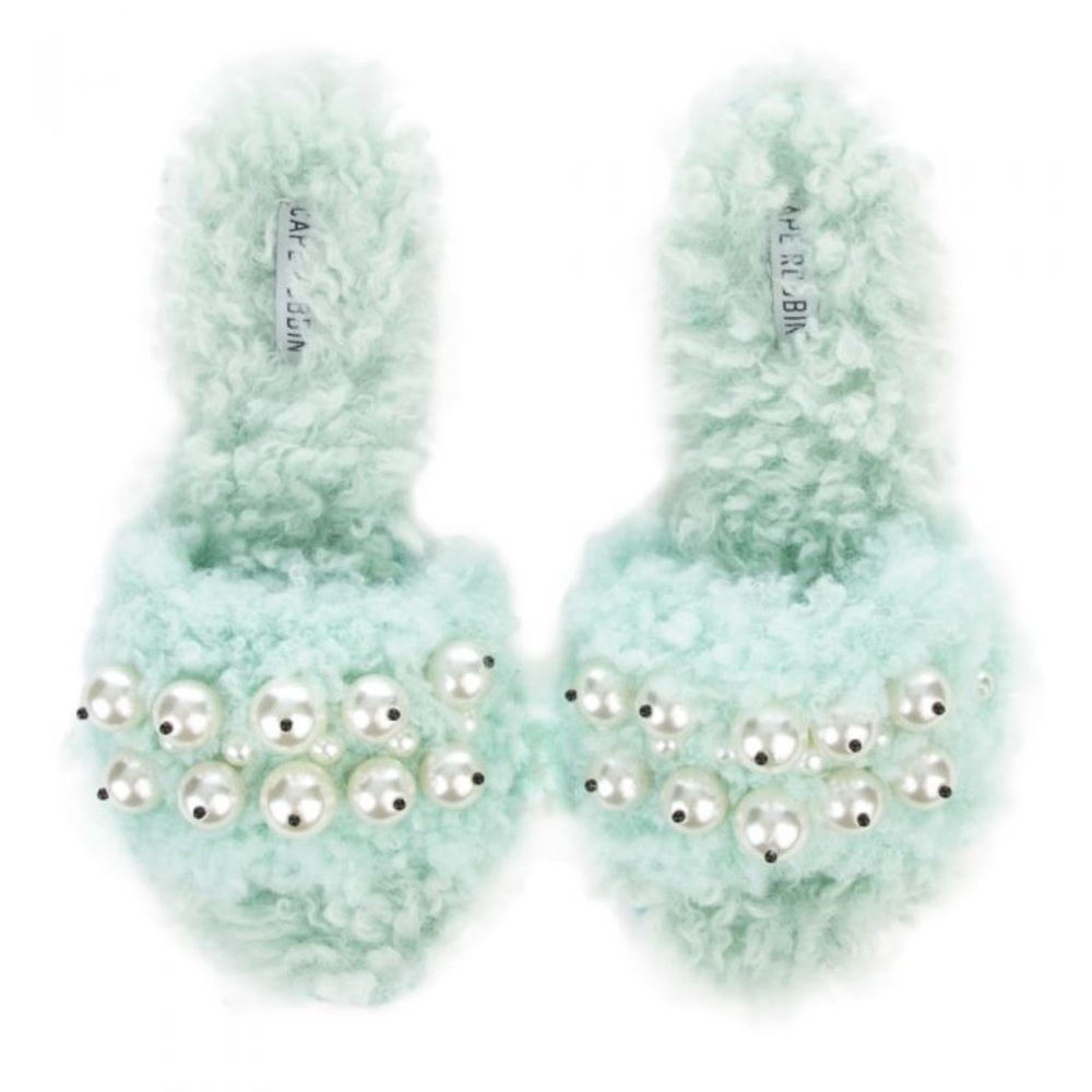 🖤 Fury Mint Pearl Slides